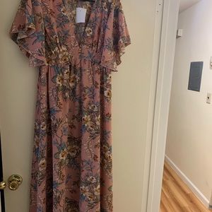 Brand new long flowery dress